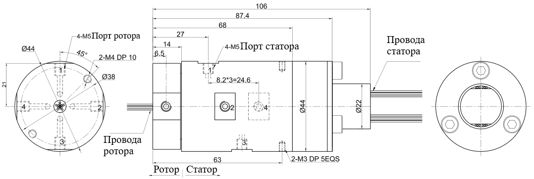 Чертеж MQR4-S12