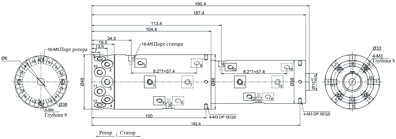 Чертеж MQR16