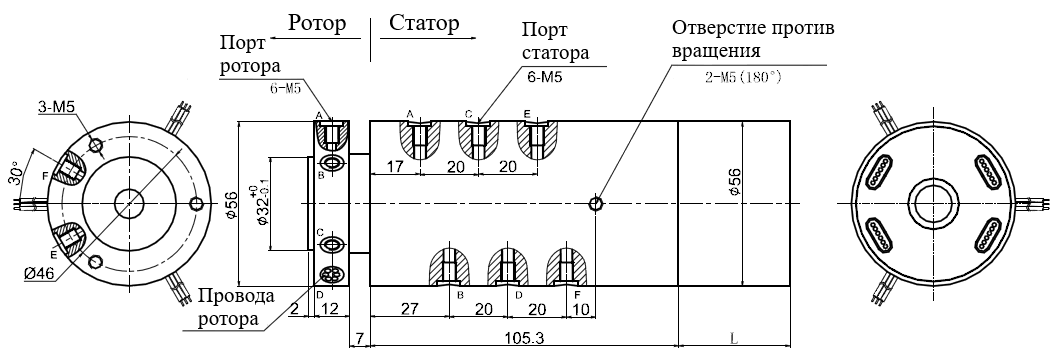 Чертеж MAPH600F-01-P0210-S16